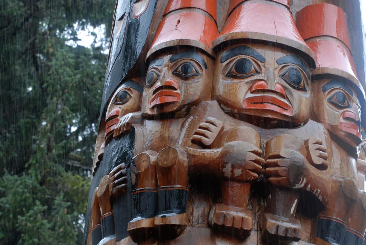 Five Good People, A Haida wood statue