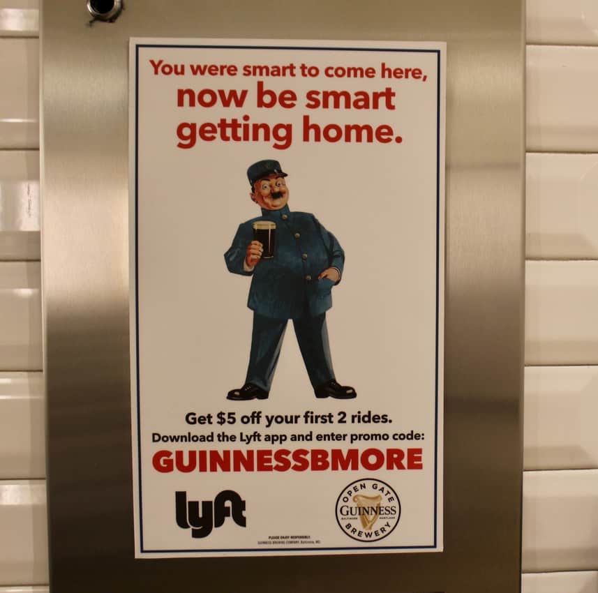 Guinness get home safe poster. Guinness Open Gate