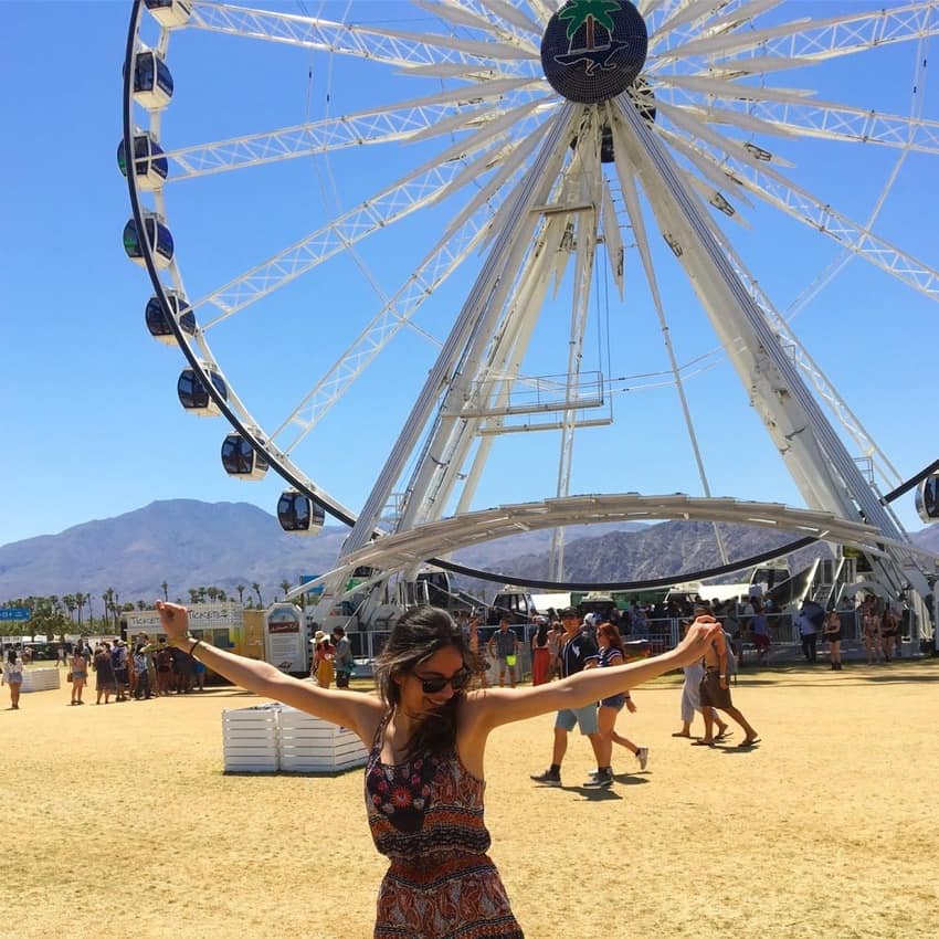 Enjoying being at Coachella!