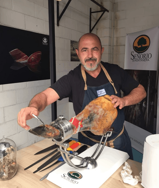 There is an art to carving Jamón Ibérico, and visitors can take an informal class to learn how it’s done.