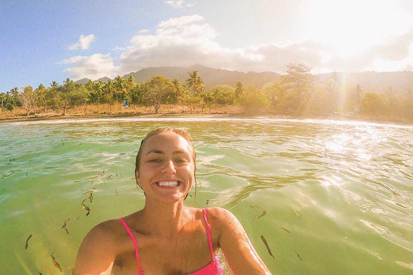 The author goes for a swim in the most biodiverse coral reefs in the world