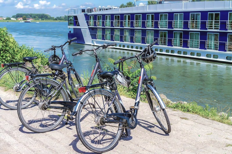 Touring the vineyards on one of the ship's bikes is a great way to see the countryside, too, with options to meet the Ama Dolce at the next port.