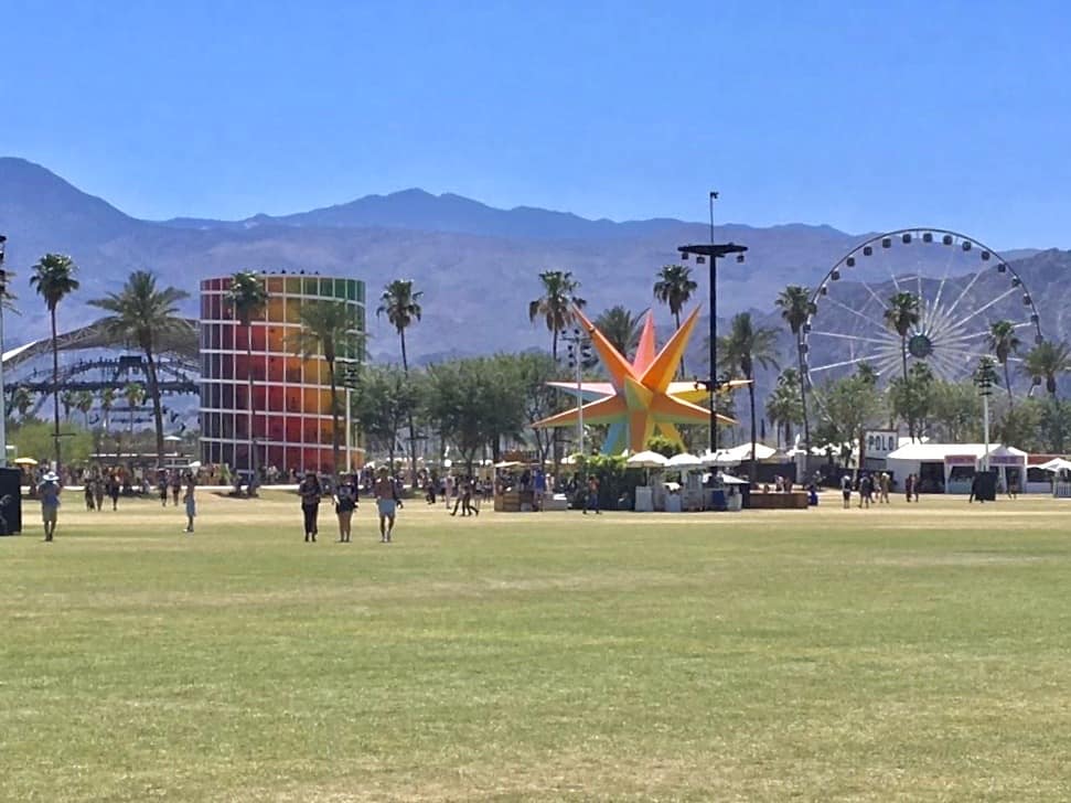 The Coachella festival site by day.