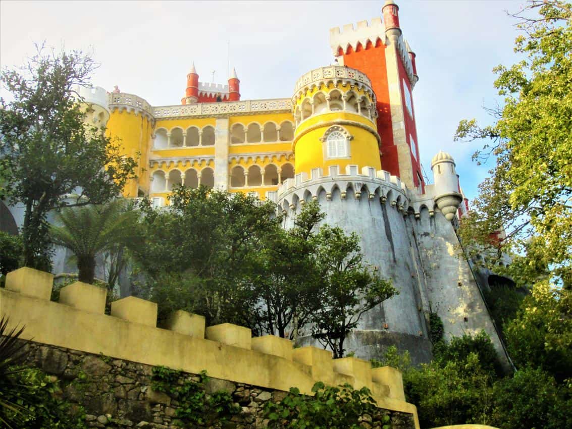 Colorful and quirky Pena National Palace, Sintra, Portugal