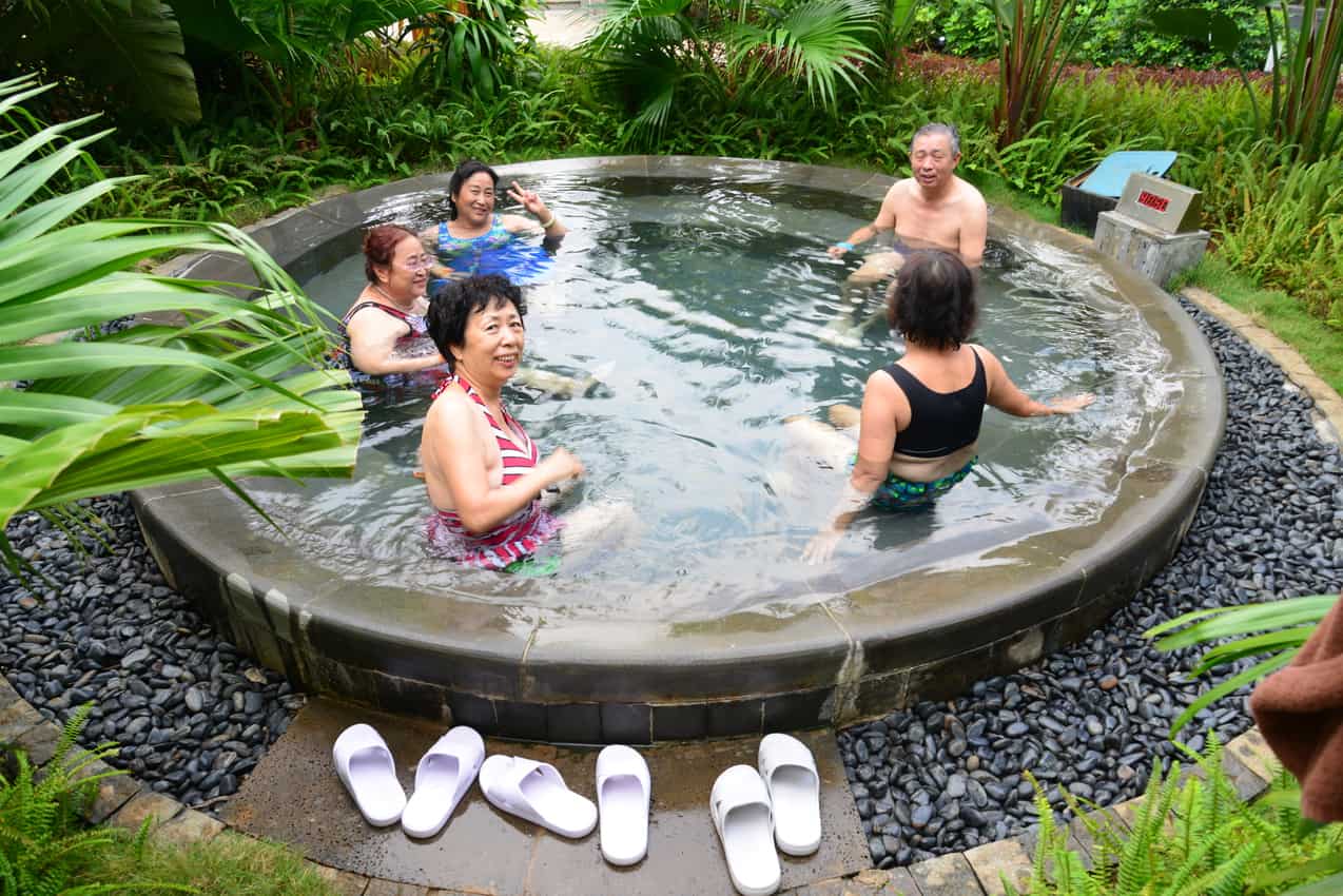 Thermal Baths at the Holiday Inn Resort Qionghai Guantang on Hainan Island, People's Republic of China