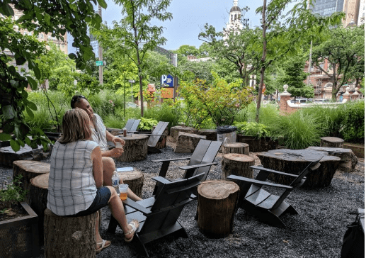 The garden part of the Independence Beer Garden. Kurt Jacobson photos.