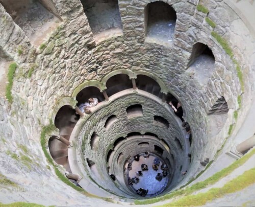 Hidden passages in Quinta de Regaleira, Sintra, Portugal