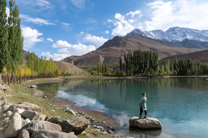 Myself standing on rock near Phander Lake Samantha Shea