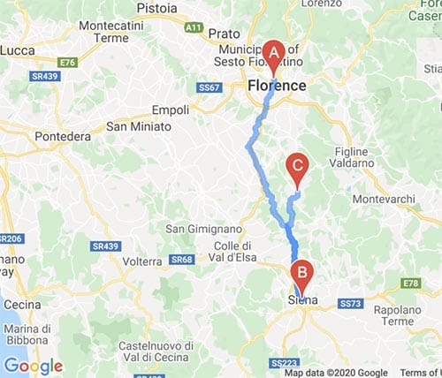Florence Italy Map