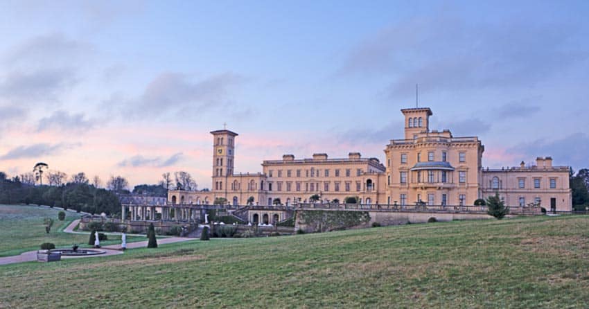 The Osborne House on the Isle was once the Royal Summer Home of Queen Victoria.