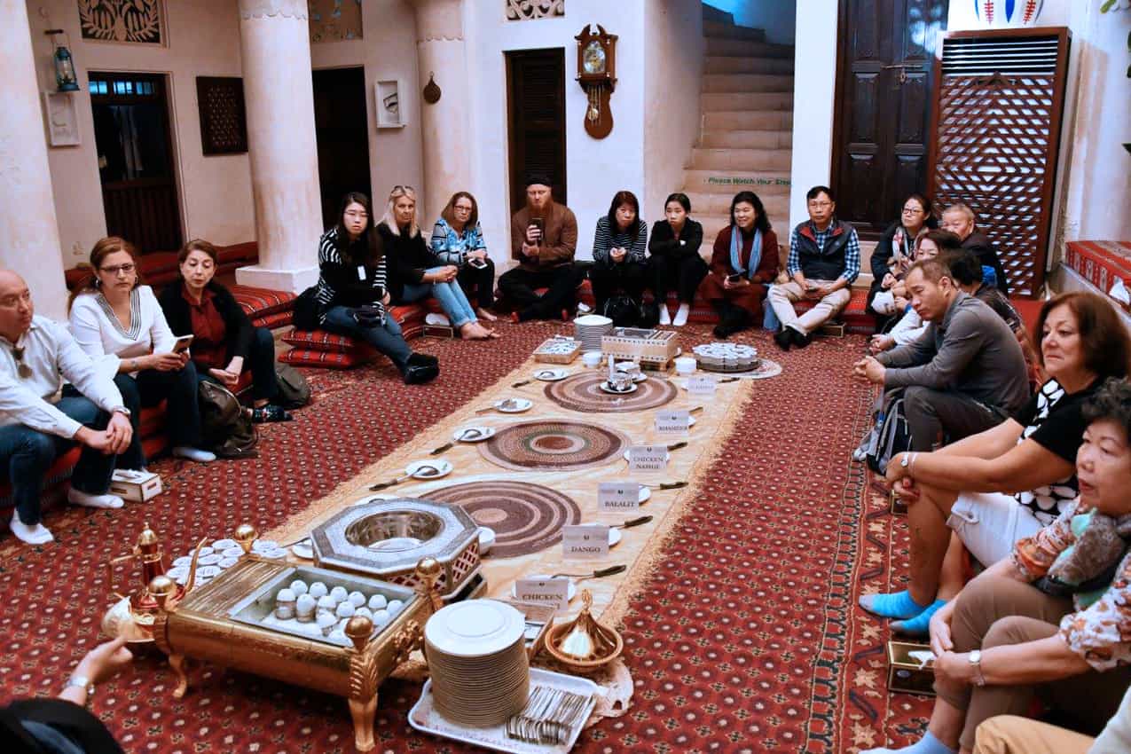 Visitors learn tradition at the Sheikh Mohammed Centre for Cultural Understanding
