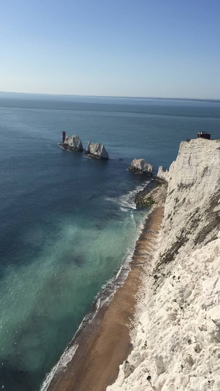 The Needles mark the Isle of Wight's most westerly tip