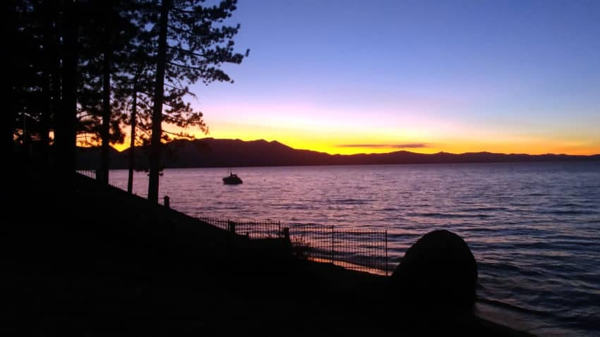 Lake Tahoe sunset