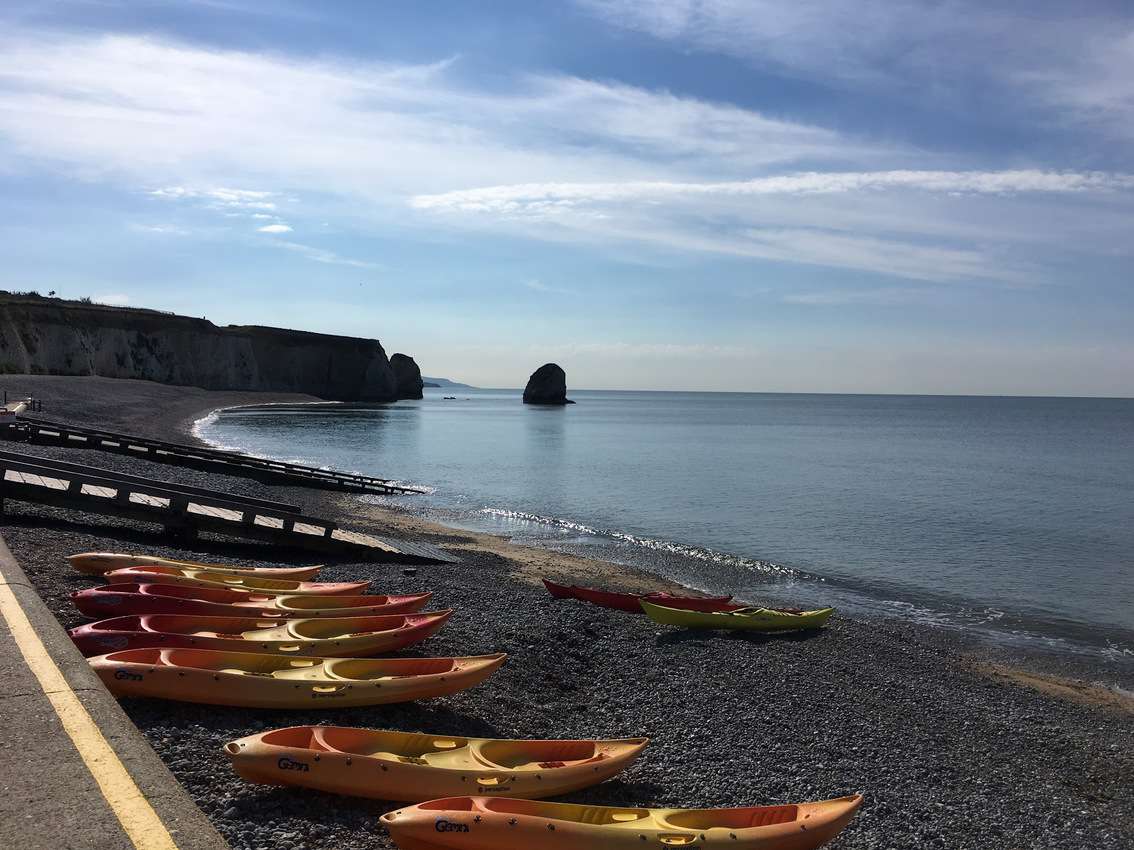 Freshwater Bay is a prime kayaking spot on the Isle of Wight.