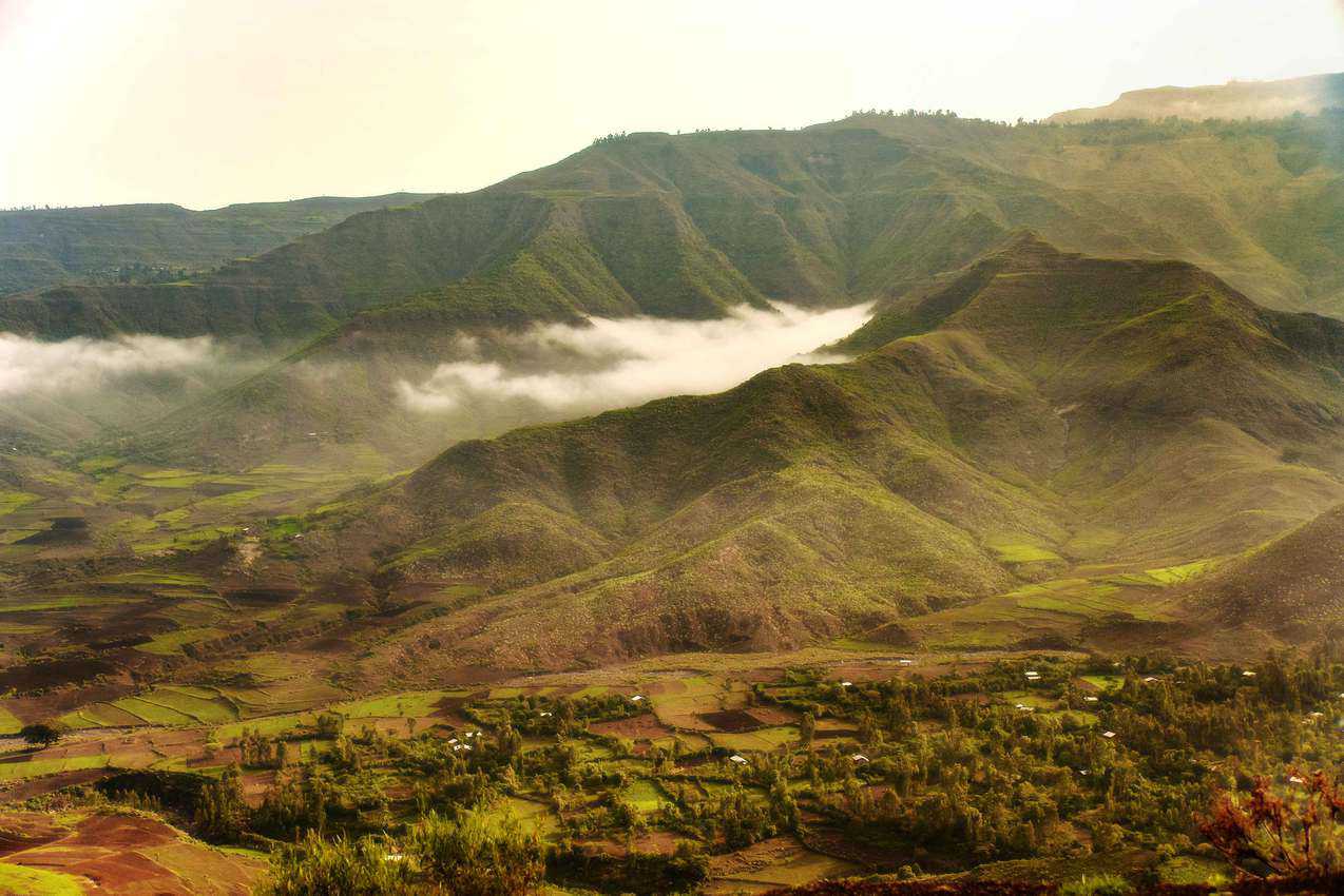 Ethiopian landscape. Photo by Rod Waddington.