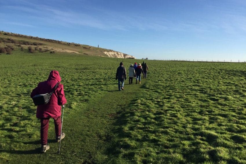 A beautiful day for a hike at Culver Down, Isle of Wight, England. Nicola Rogers photos.