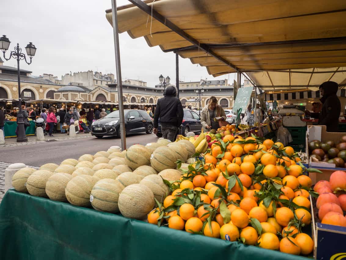 Versaille's Notre Dame Market, one of the best in France. Marc O. Carrion photo.