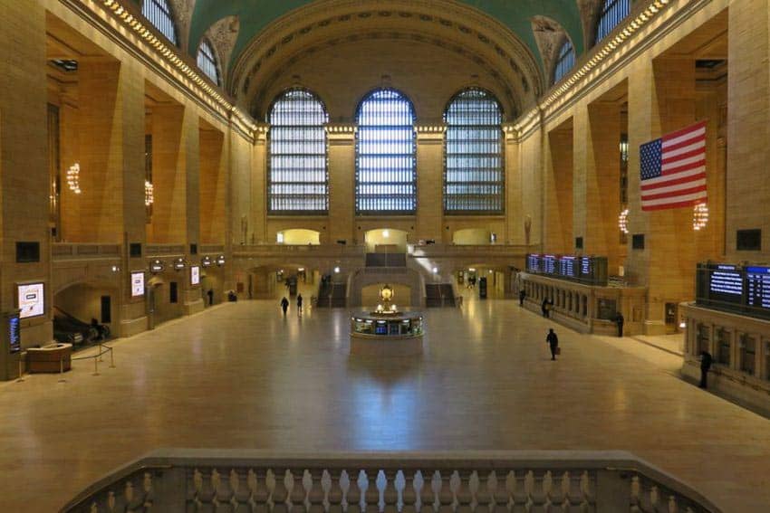 Manhattan's famous Grand Central Station during the pandemic in 2020.