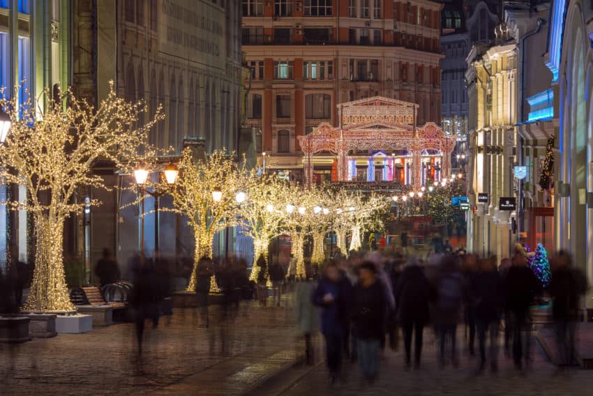 Moscow's annual Journey to Christmas. Mike Lloyd photo.