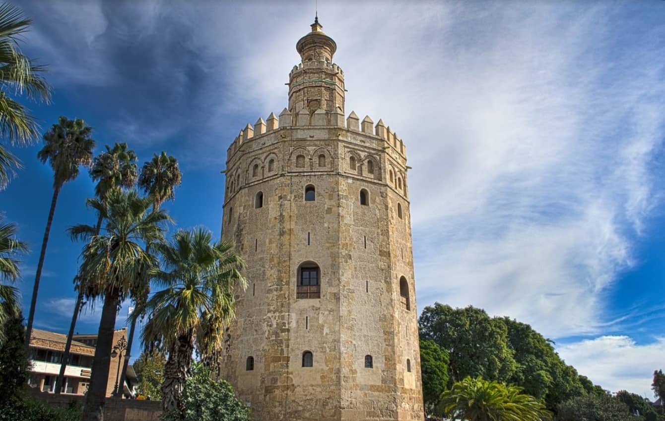 La Torre de Oro, an impressive feature of Sevilla and an important part of the cities rich and diverse history.
