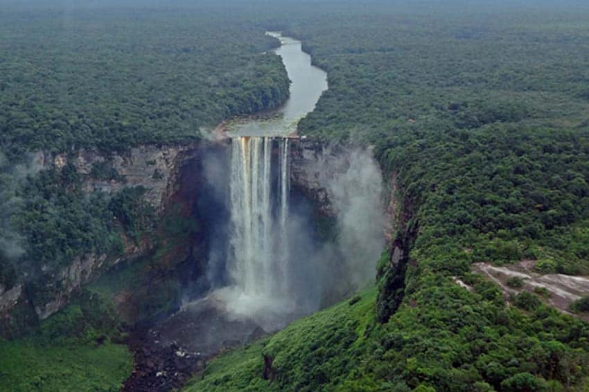 Kaieteur waterfall in Guiana.