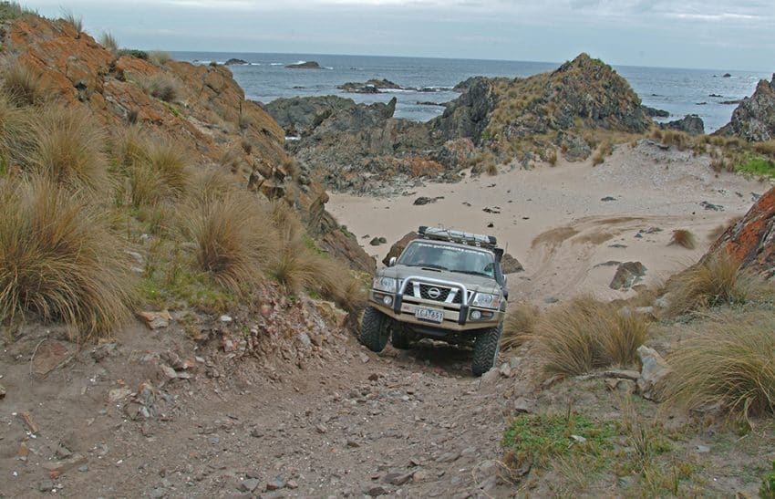  Beach track near Couta Rocks on Tasmania. Ron Moon photos