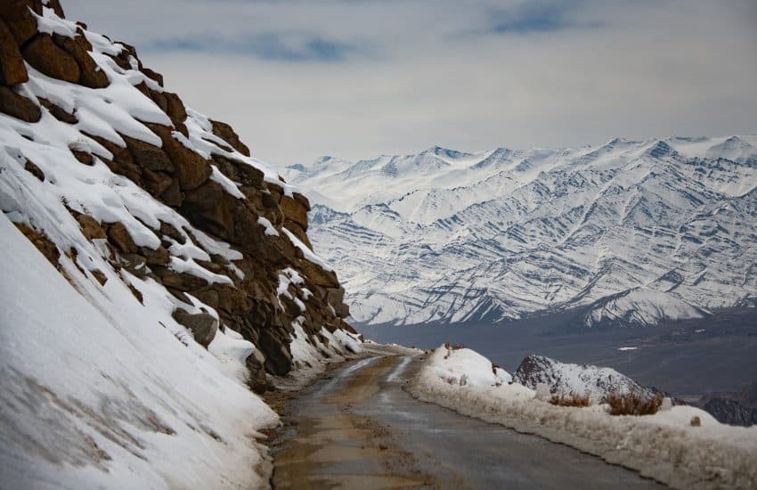 Khardung La Pass, Ladakh, one of the highest motorable roads in the world at an altitude of 17,582 feet, was built in 1976 and opened to the public in 1988.