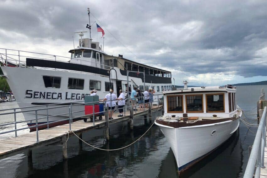The Seneca Legacy was once a ferry on Cape Cod, now it plies the waters of Seneca Lake, at 35 miles long, the longest of the Finger Lakes.