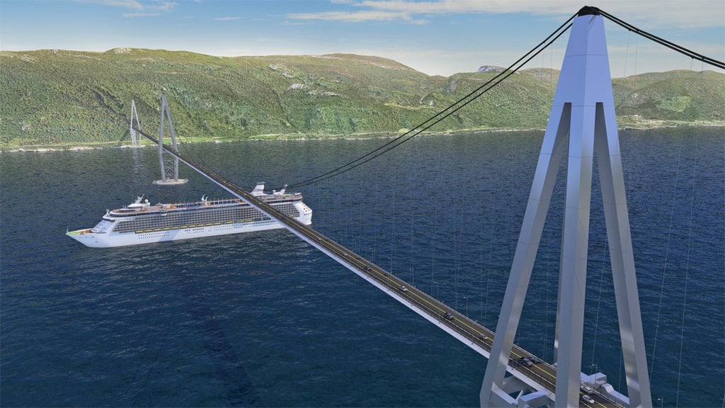 Some bridges need to allow ships to pass through Norway