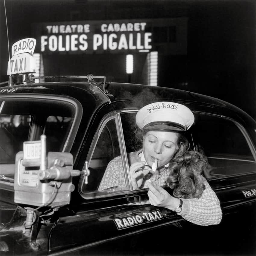 Taxi driver, Place Pigalle, Paris 1958