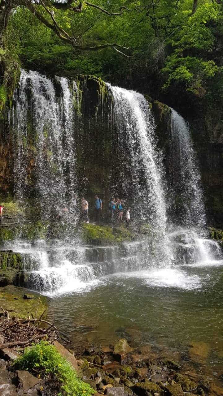 Sgwd Yr Eira waterfalls in Wales, UK.