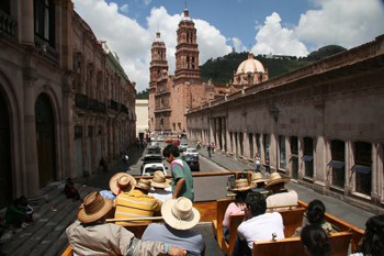 Avenida Hidalgo, Zacatecas' Main Street, is a stately Neoclassical thoroughfare, capped by the outrageous towers of the Cathedral.