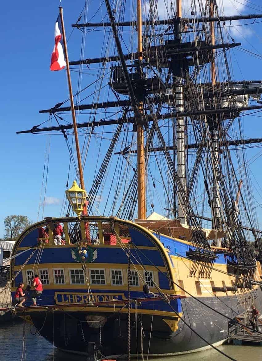 Photo by Donald Grant, the frigate L'Hermoine