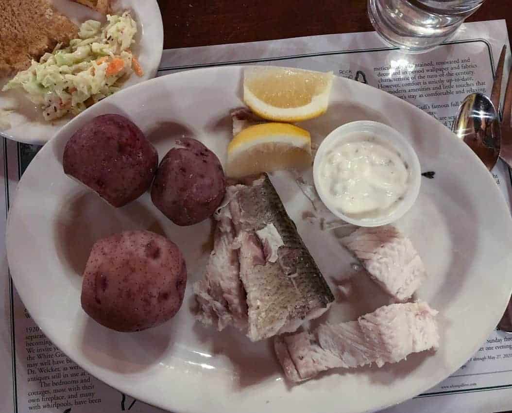 whitefish oil with potatoes