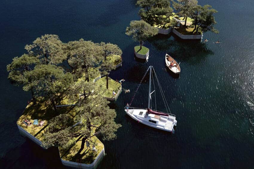 Floating islands in Copenhagen