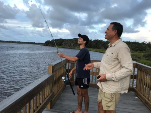 Cast your line from the Edwards Creek Day-Use Area at the Betz-Tiger Point Preserve. Felicia Boyd photo.