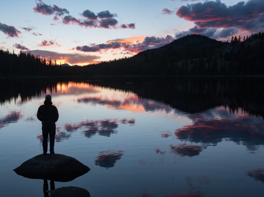 Lily Lake, a few miles off the Beartooth Highway, offers picnicking and camping, along with stunning sunsets.