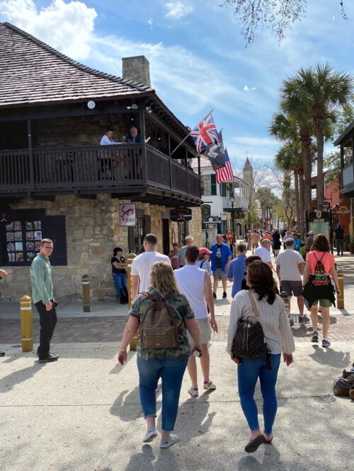 St. George Street is a pedestrian-only path through the heart of old St. Augustine. 