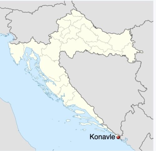 Konavle is on the very southern tip of Croatia.