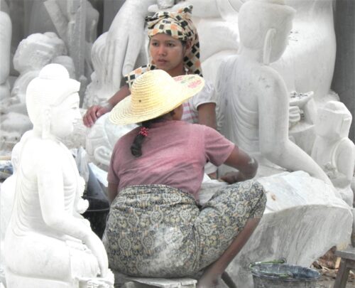 Mandalay stone polishing