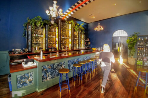 The retro elegance and ambience at Venus in Furs by State Street promenade lends to a cool vibe during happy hour.