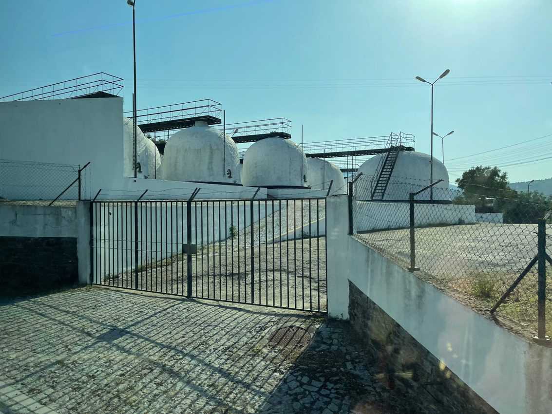 Port fermenting tanks in Portugal