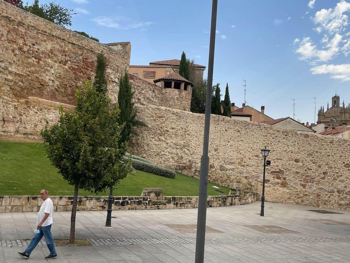 The walls in Salamanca Spain