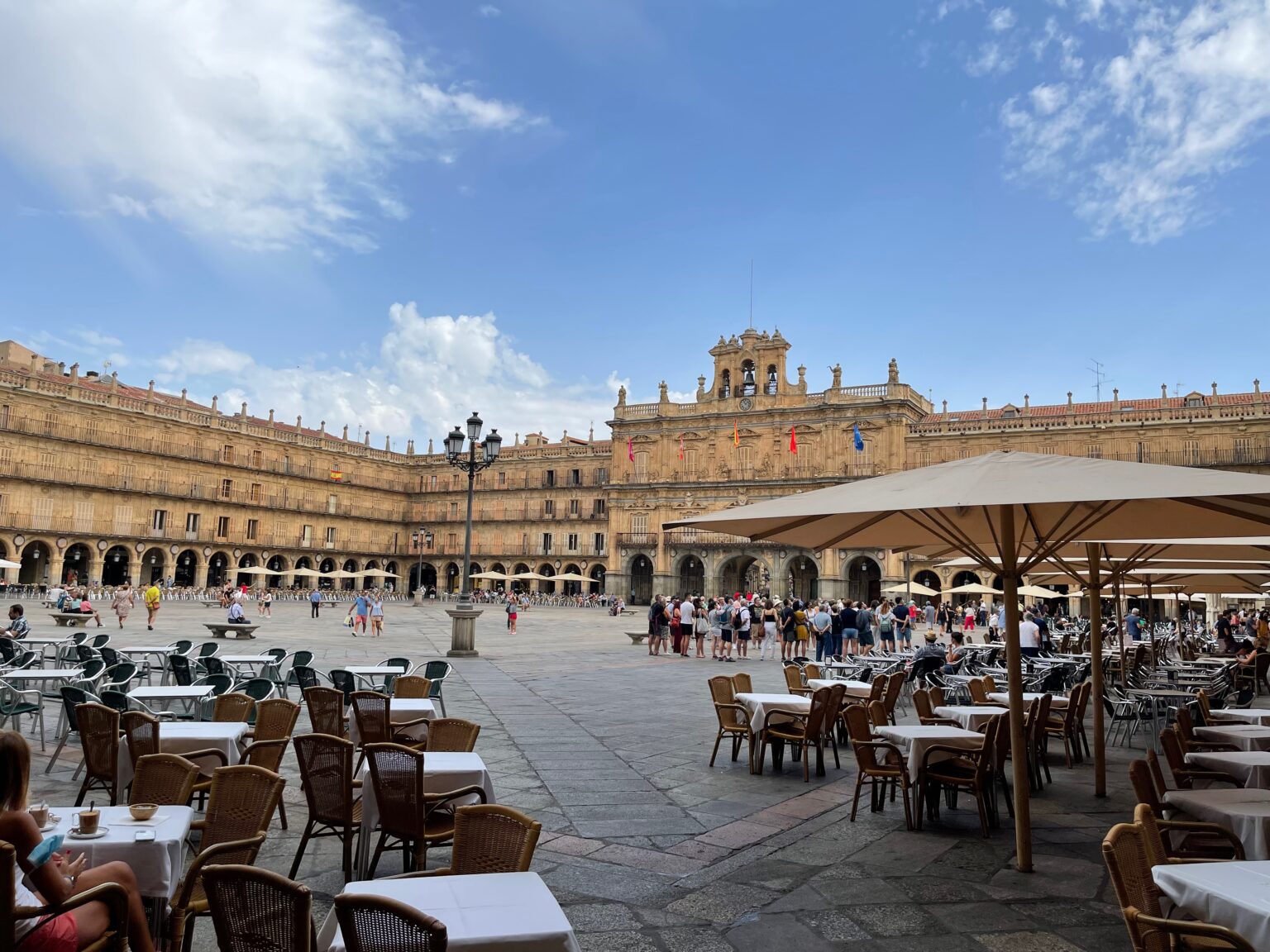 The main square in Salamanca.