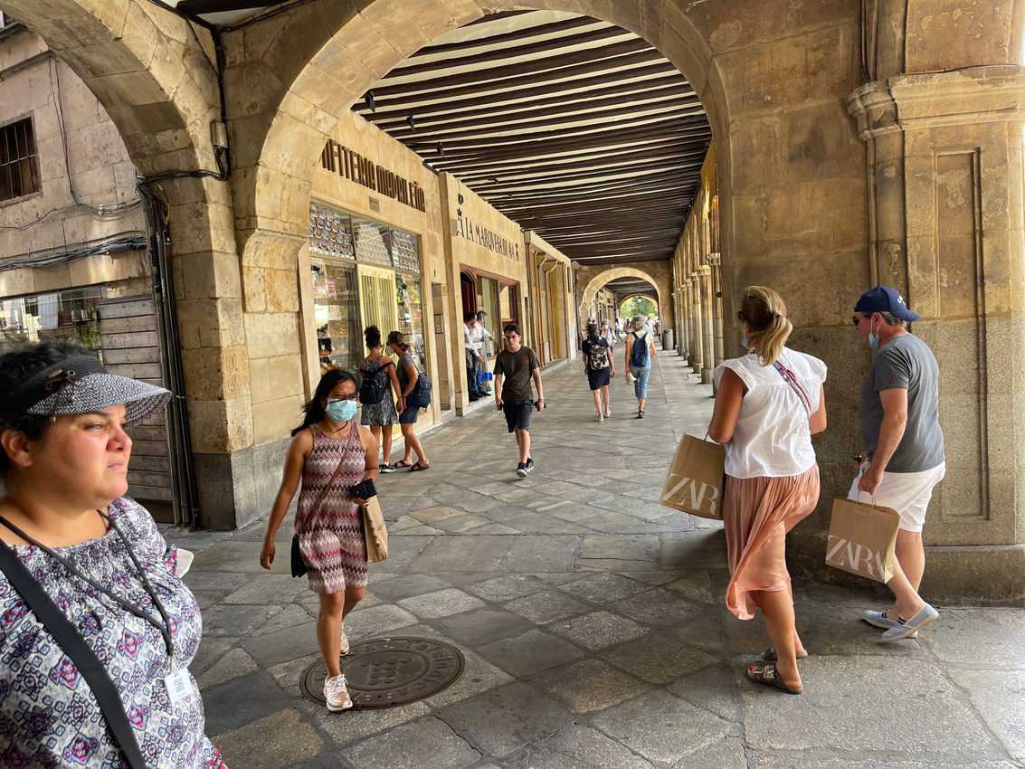 Portico in Salamanca, Spain.