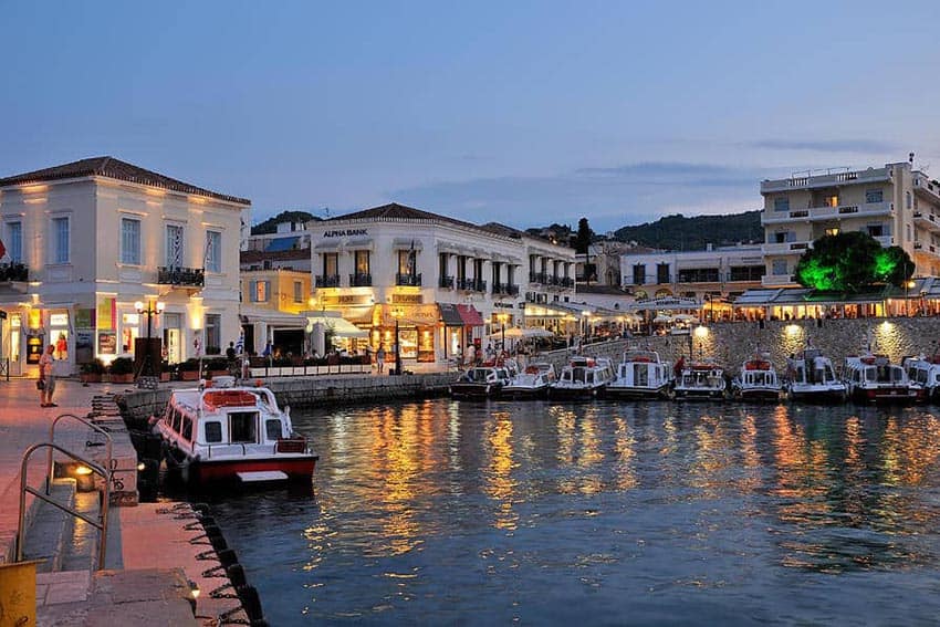 Spetses Greece harbor.
