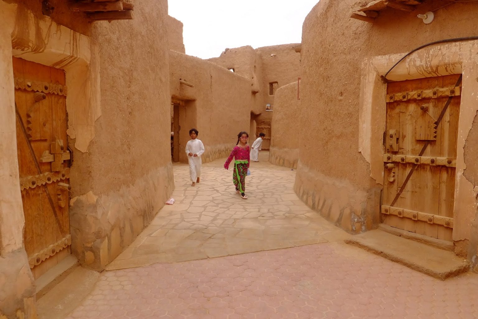Children in Heritage Village Saudi Arabia