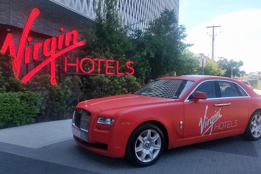 22 Virgin Red Rolls Royce