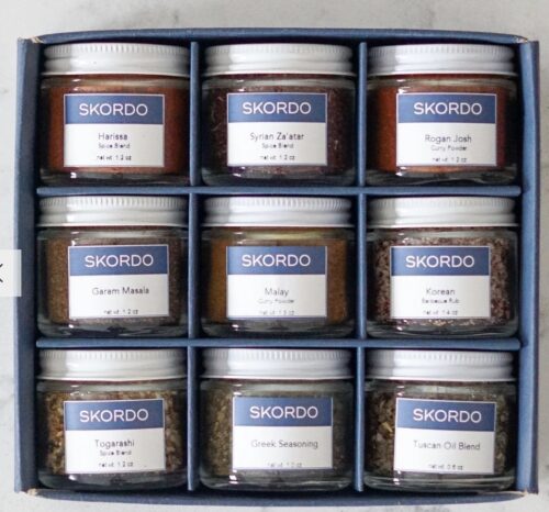 Skordo World on a Plate spice mixes