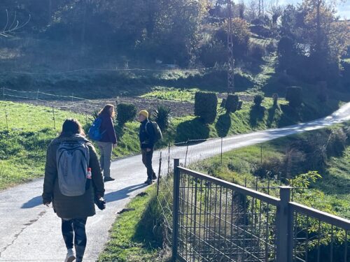 Hiking the Roman Road of Capsacosta, in La Garrotxa, Spain.